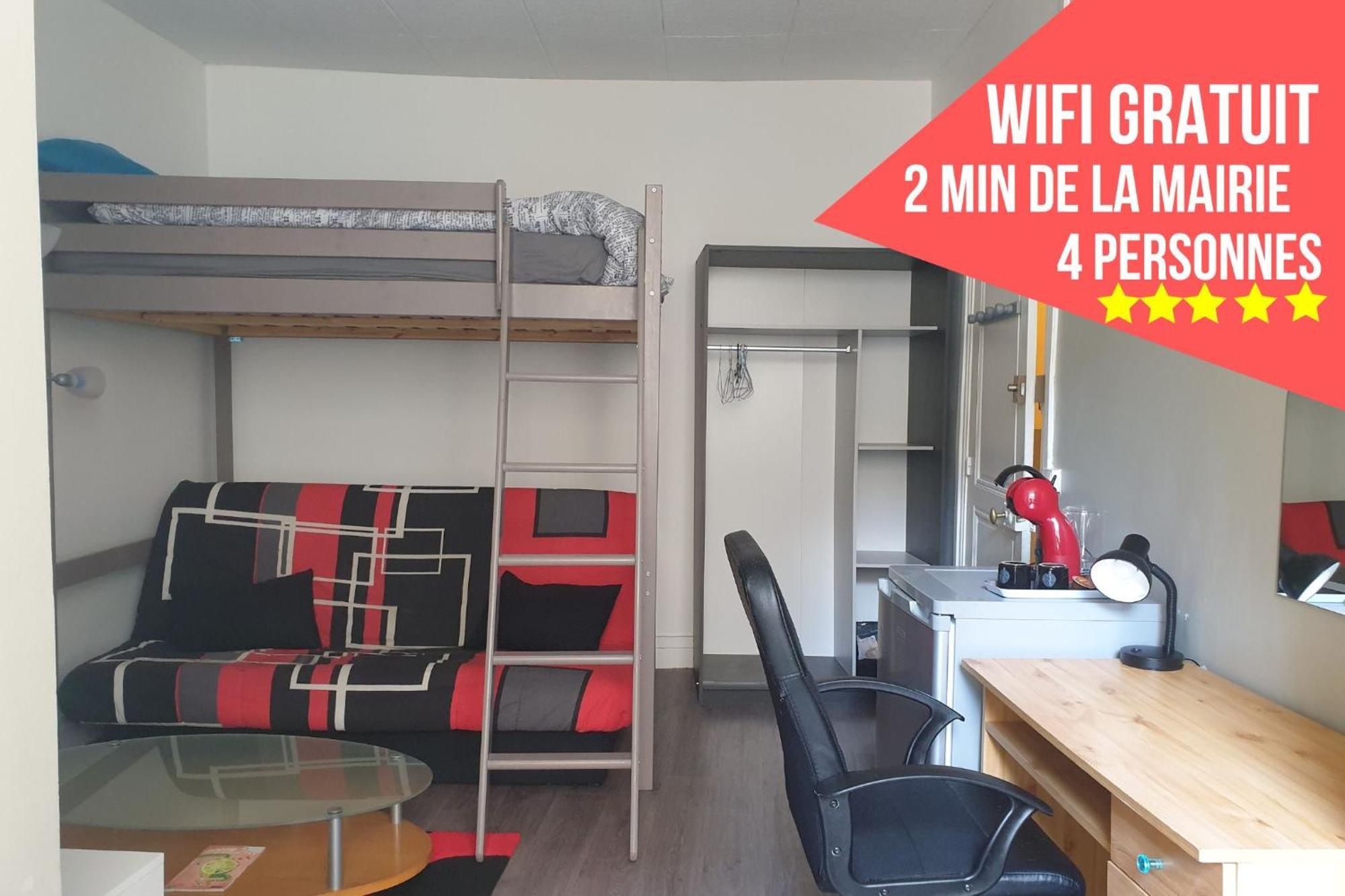 Chambres Poitiers Centre Ville - Salle De Bain, Refrigerateur, Tv Et Machine A Cafe Privatifs - Cuisine Commune - Terrasse - Hotel De Ville A 200M Rom bilde
